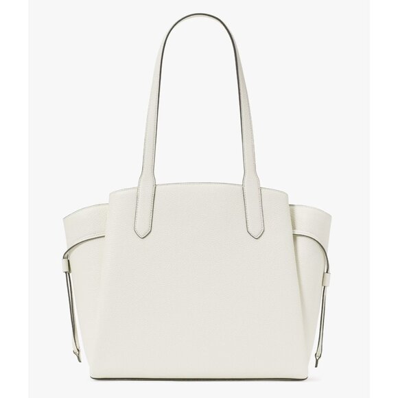 New Kate Spade Dumpling Medium Tote Pebble Leather Meringue - Picture 4 of 5